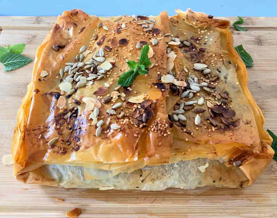 Greek Lamb And Spinach Filo Pie Recipe Cuisine Fiend
